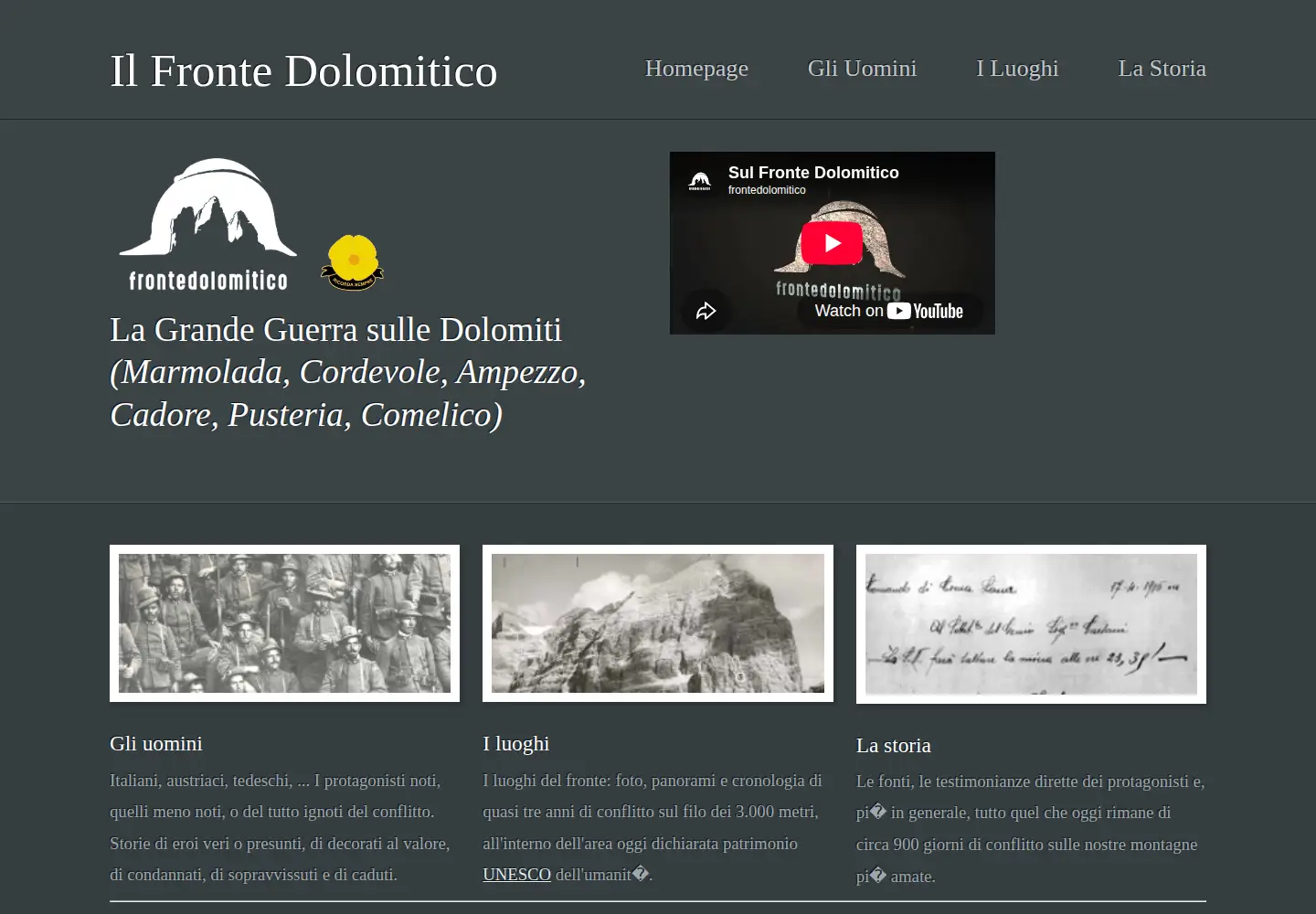 Screenshot of frontedolomitico.it