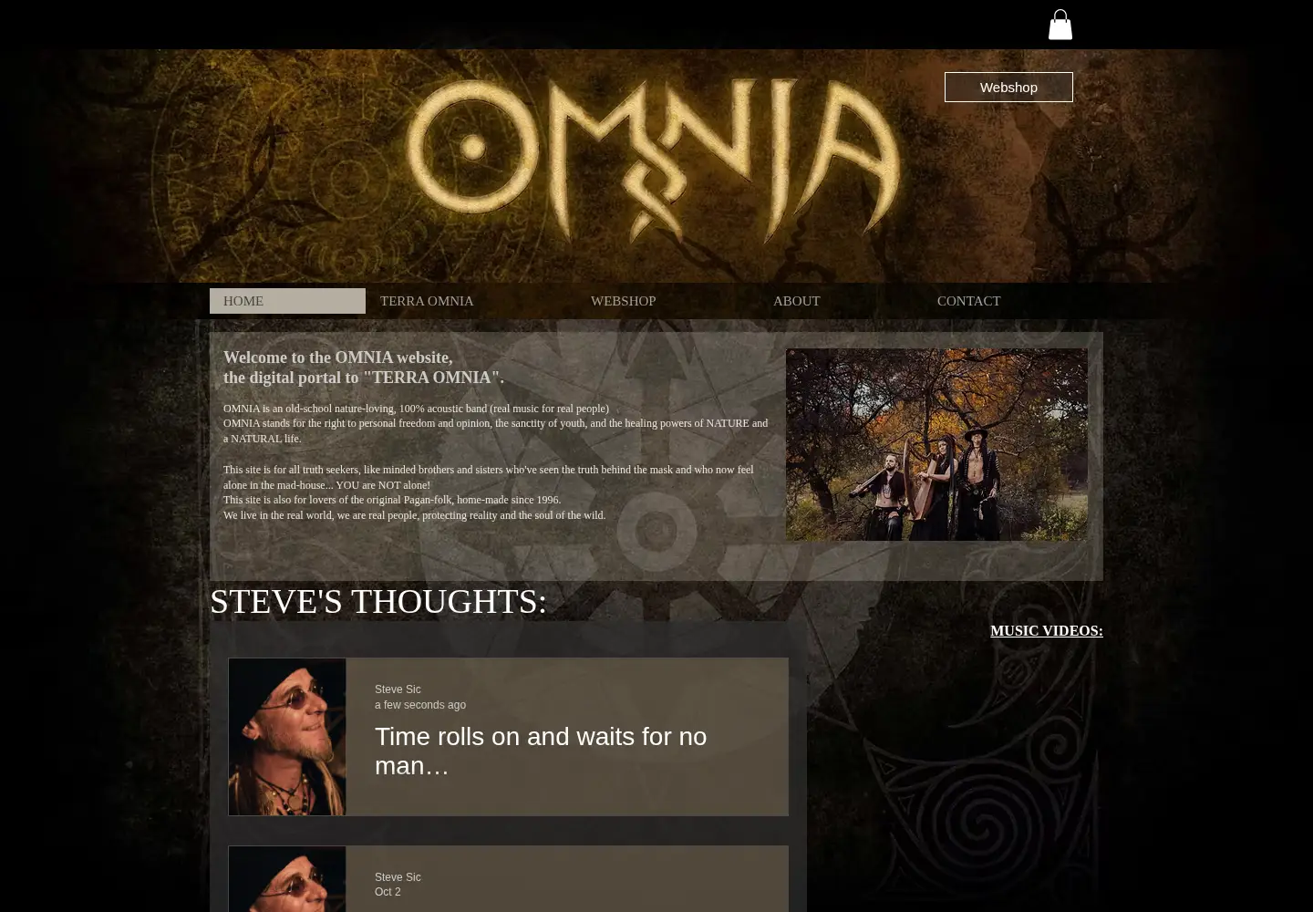 Captured homepage of worldofomnia.com in the current scan