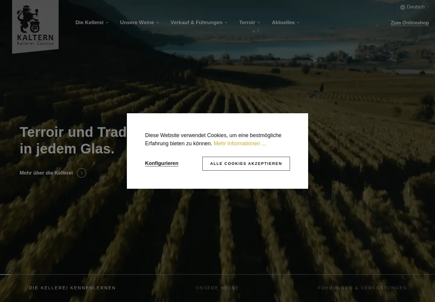 Screenshot of kellereikaltern.com