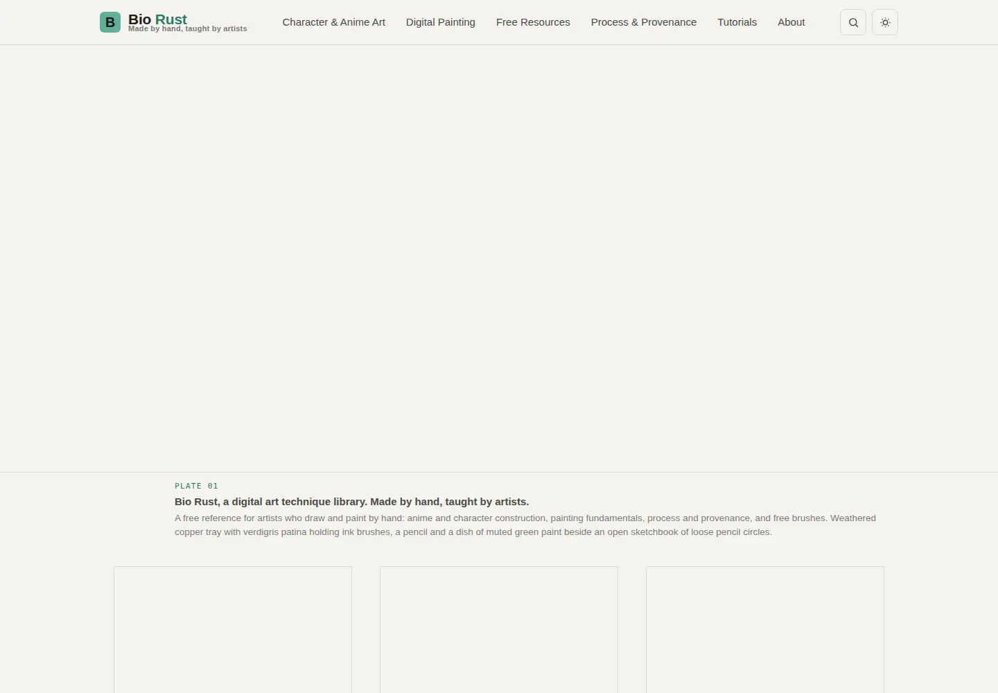 Captured homepage of biorust.com in the current scan