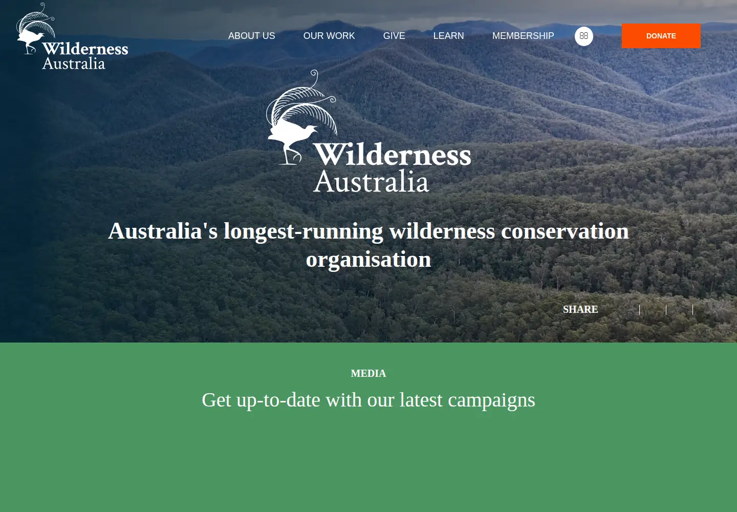 Screenshot of colongwilderness.org.au