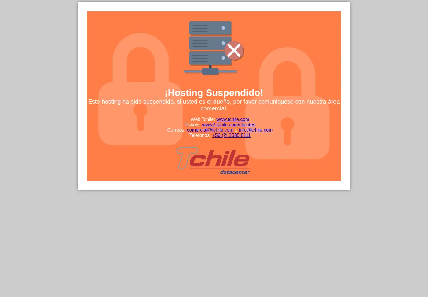 Captured homepage of puntofinal.cl in the current scan