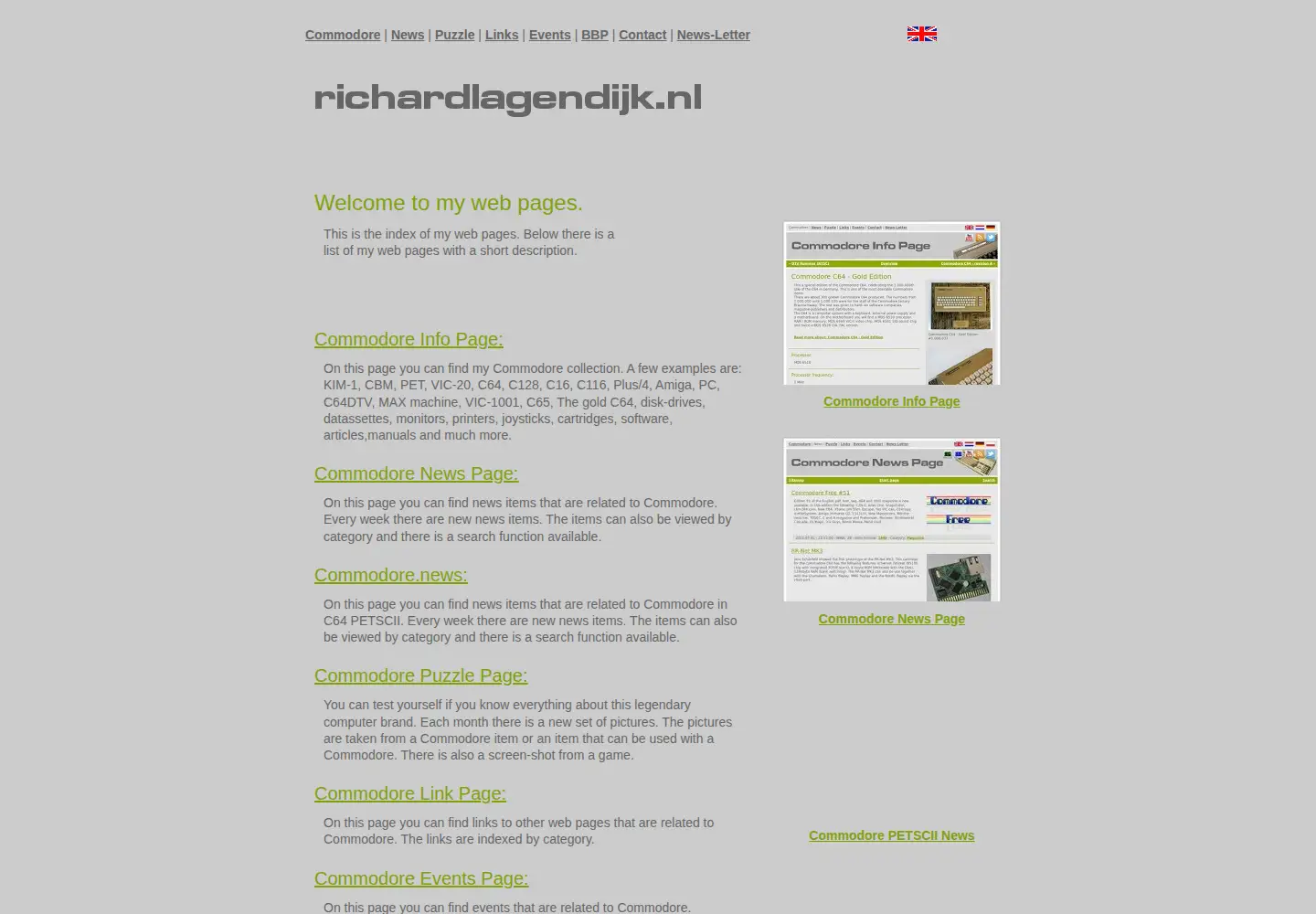 Screenshot of richardlagendijk.nl