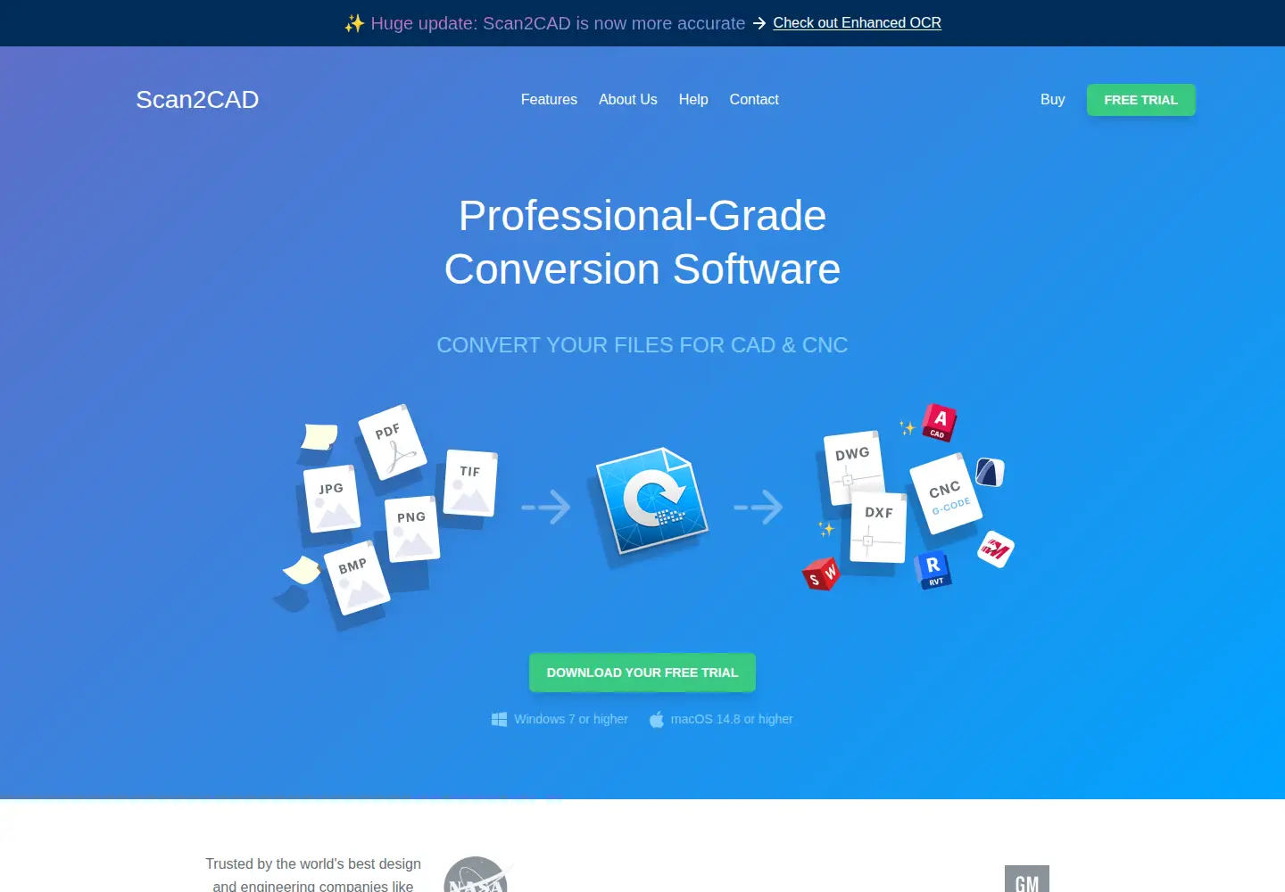 Screenshot of scan2cad.com
