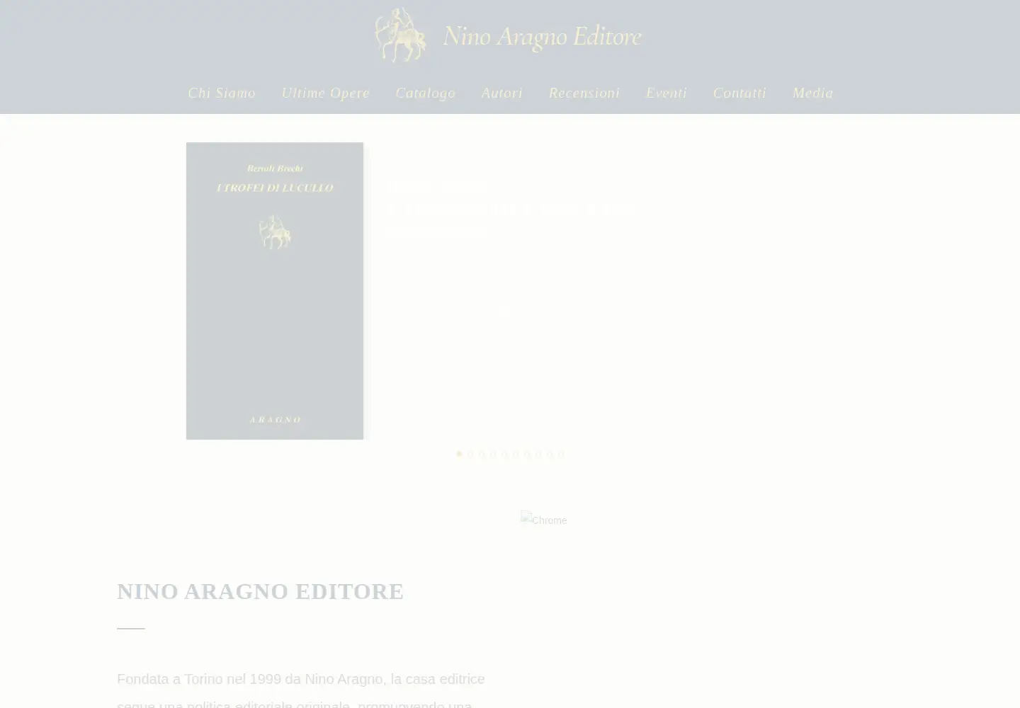 Screenshot of ninoaragnoeditore.it