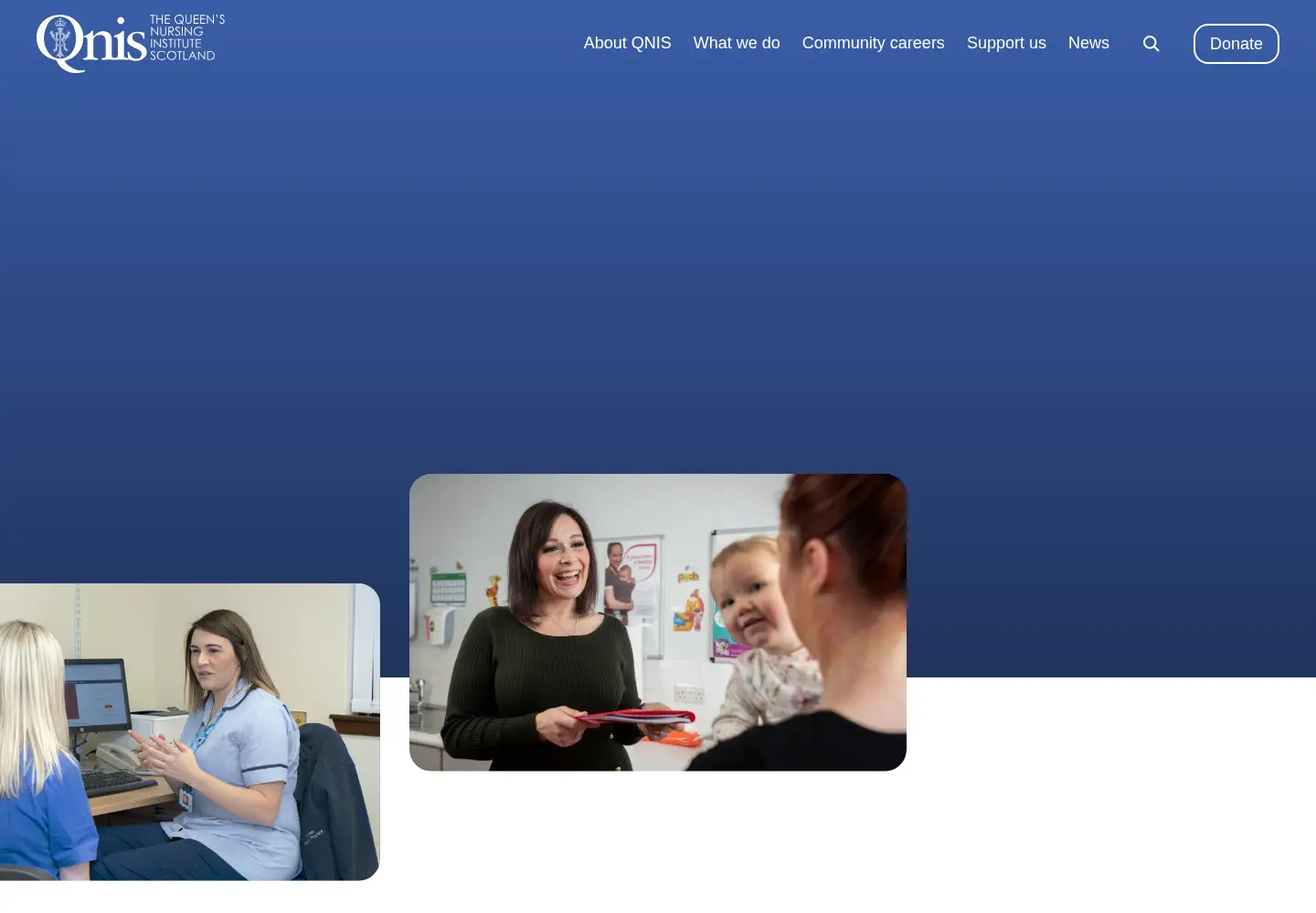 Captured homepage of qnis.org.uk in the current scan