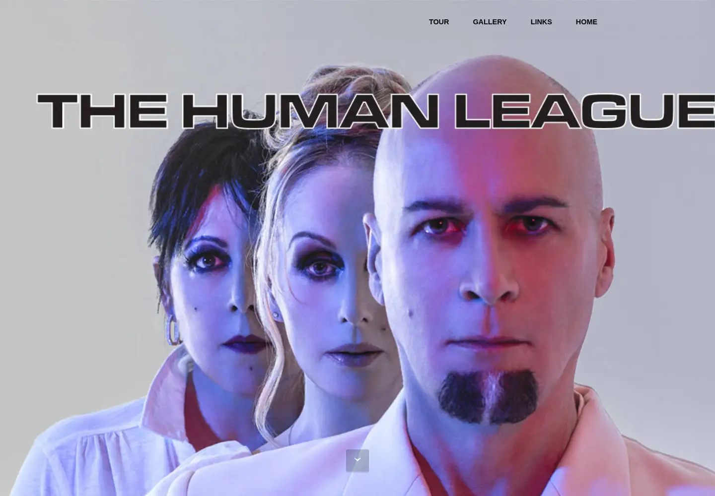 Screenshot of thehumanleague.co.uk