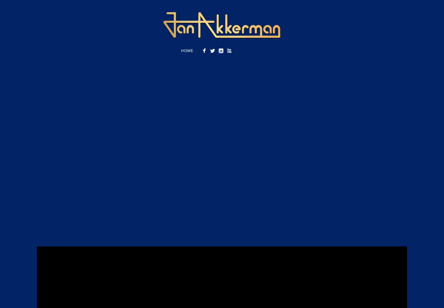 Captured homepage of janakkerman.com in the current scan