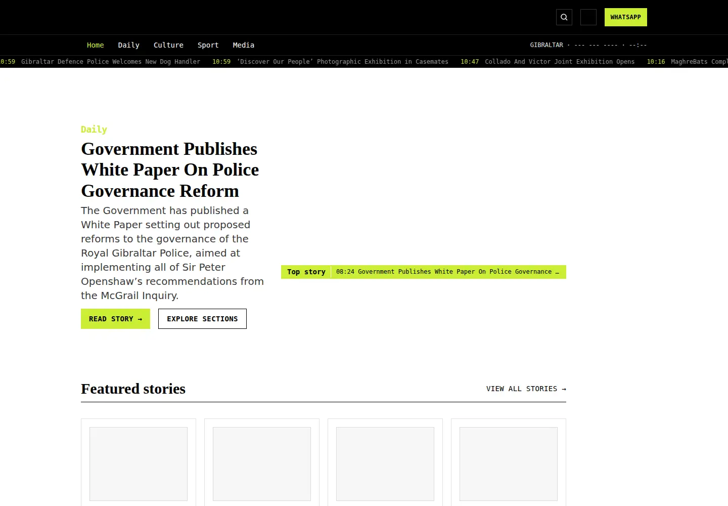 Screenshot of yourgibraltartv.com