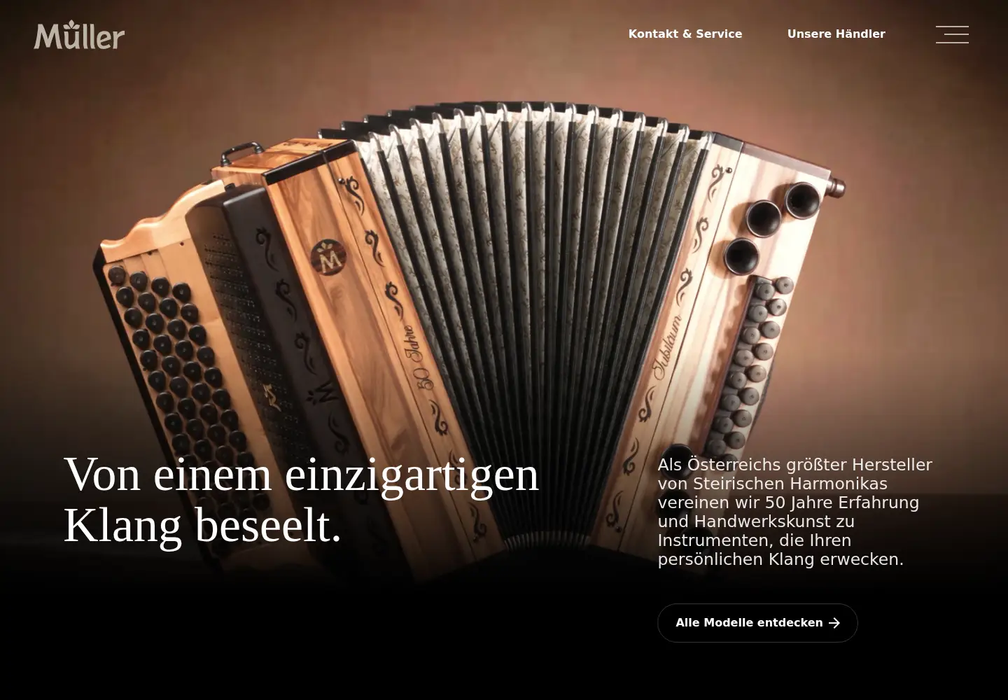 Screenshot of harmonika.at