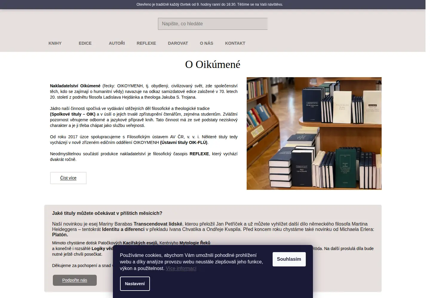 Screenshot of oikoymenh.cz
