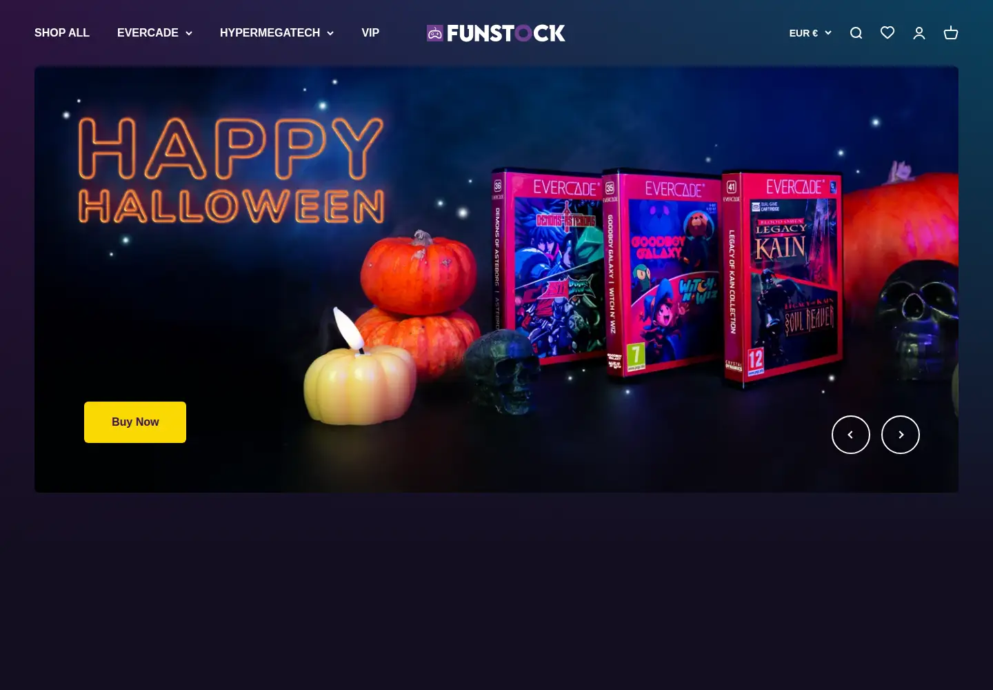Captured homepage of funstockretro.co.uk in the current scan