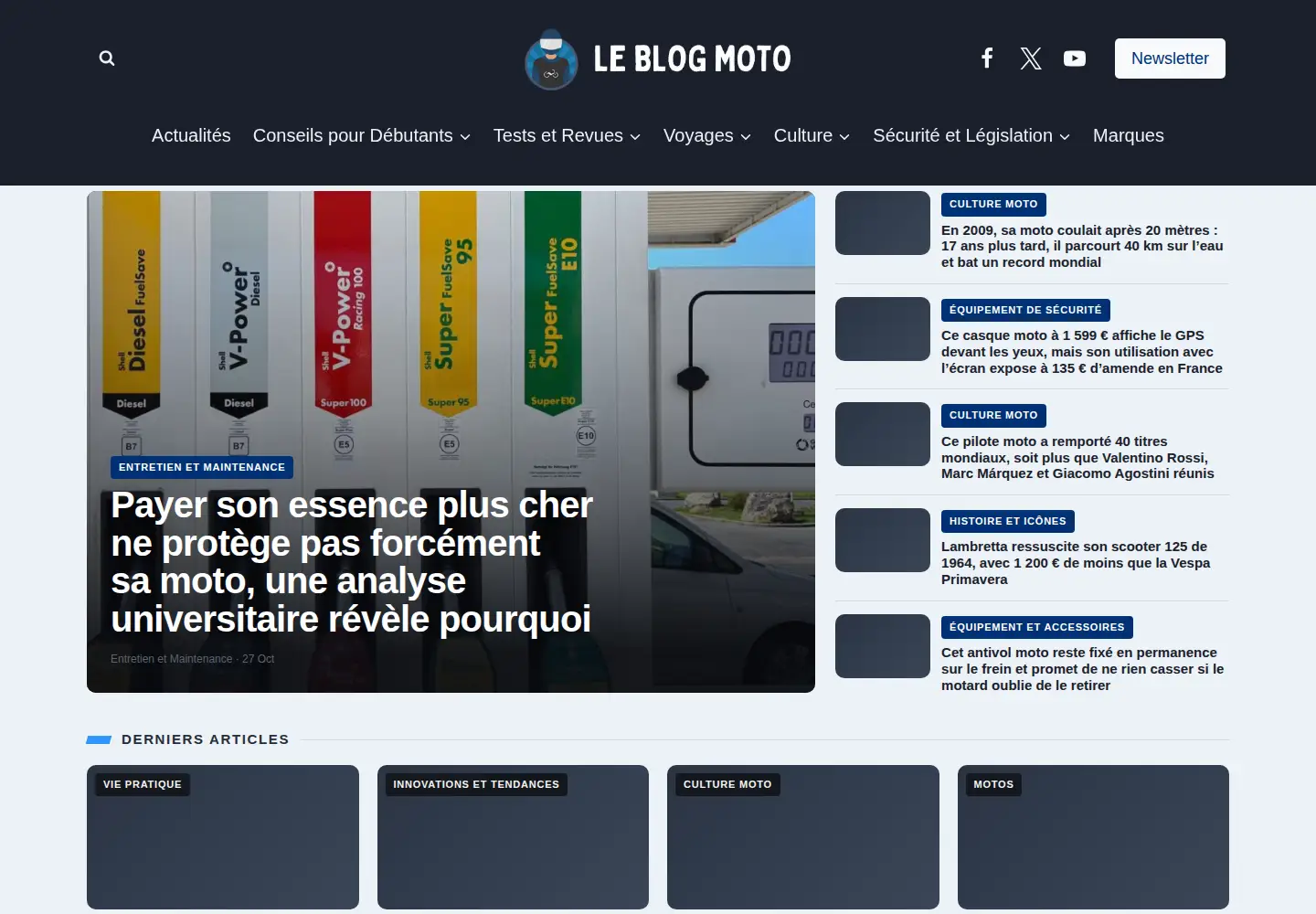 Screenshot of leblogmoto.com
