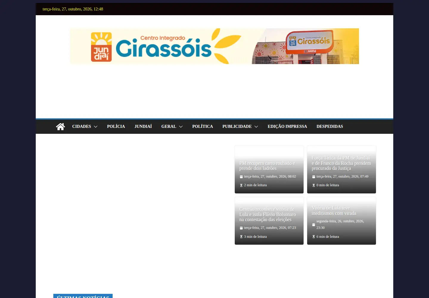 Captured homepage of jr.jor.br in the current scan