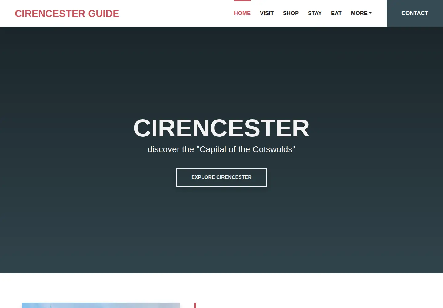 Screenshot of cirencester.co.uk
