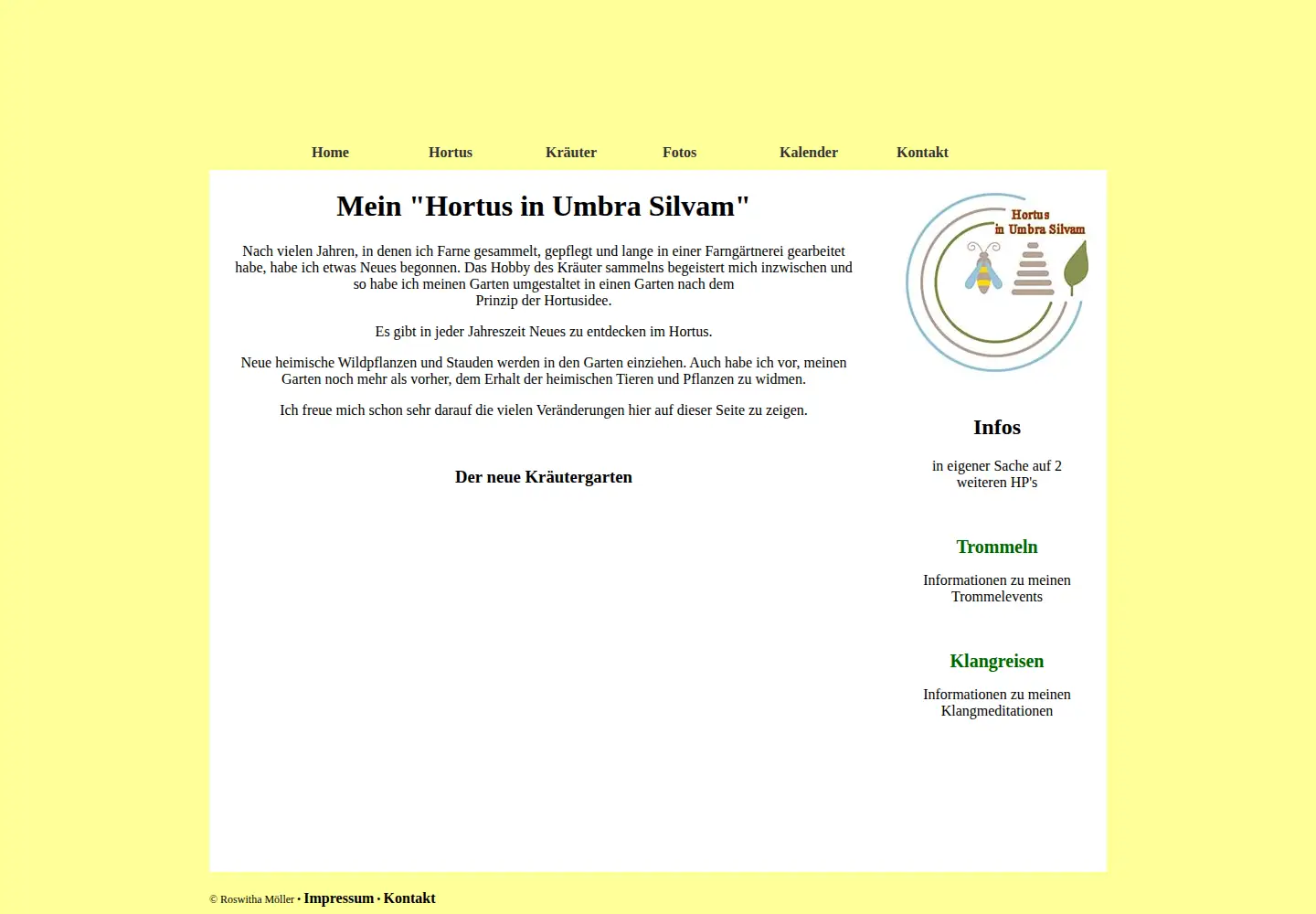 Captured homepage of farngarten.de in the current scan