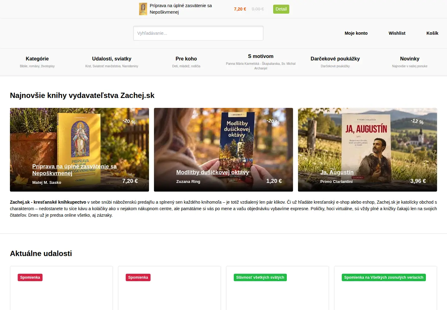 Screenshot of zachej.sk