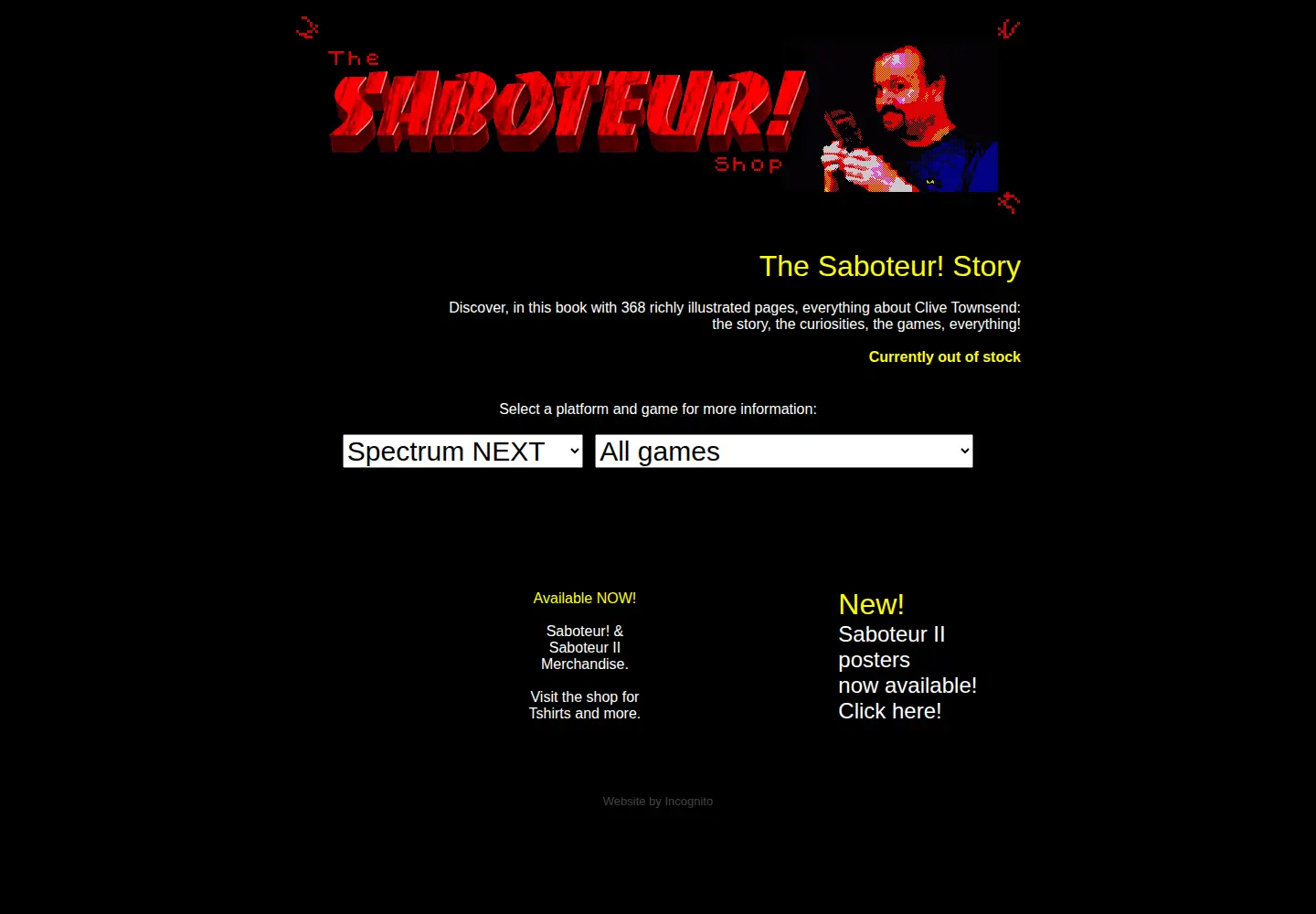 Captured homepage of clivetownsend.com in the current scan