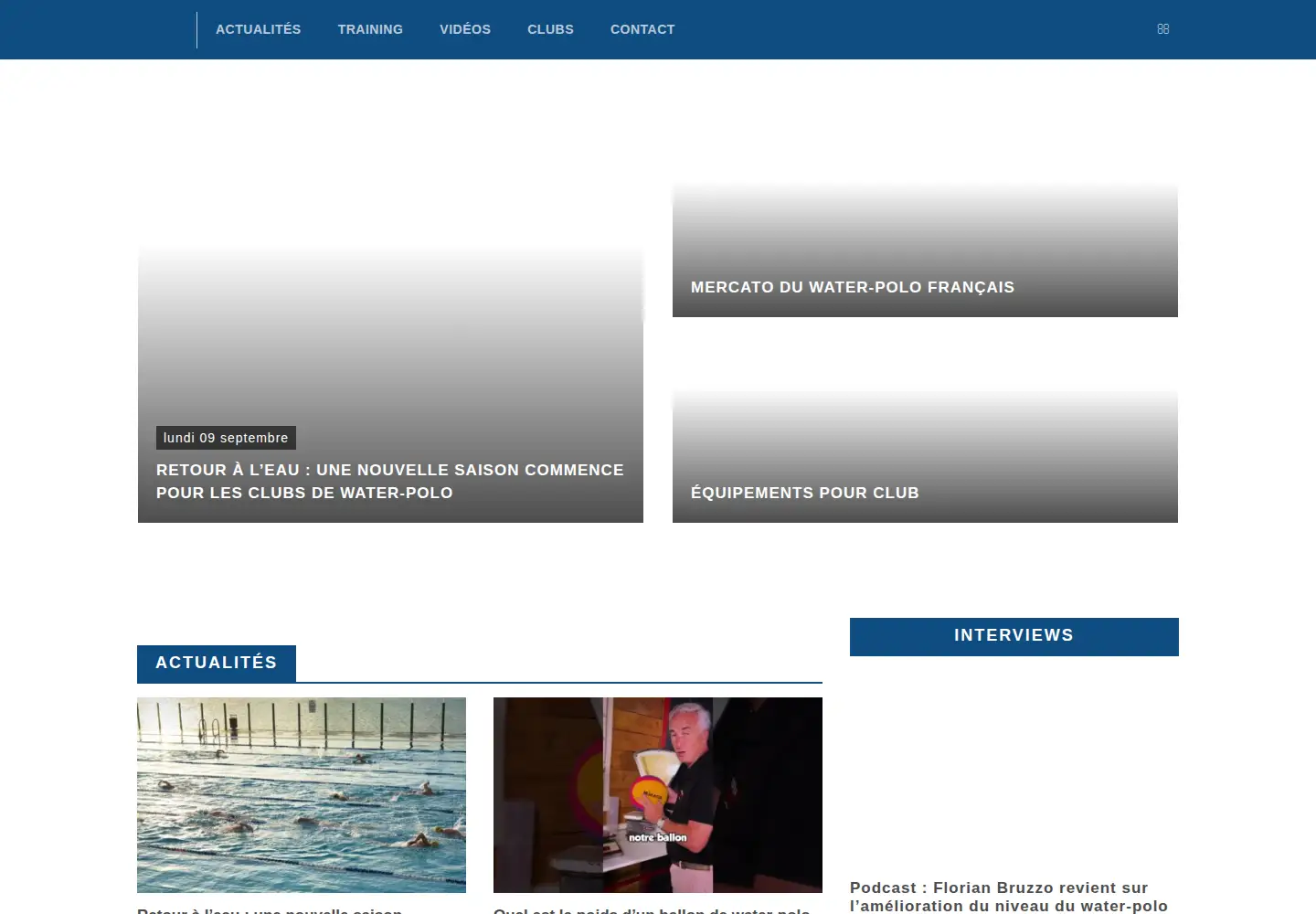 Screenshot of france-waterpolo.fr