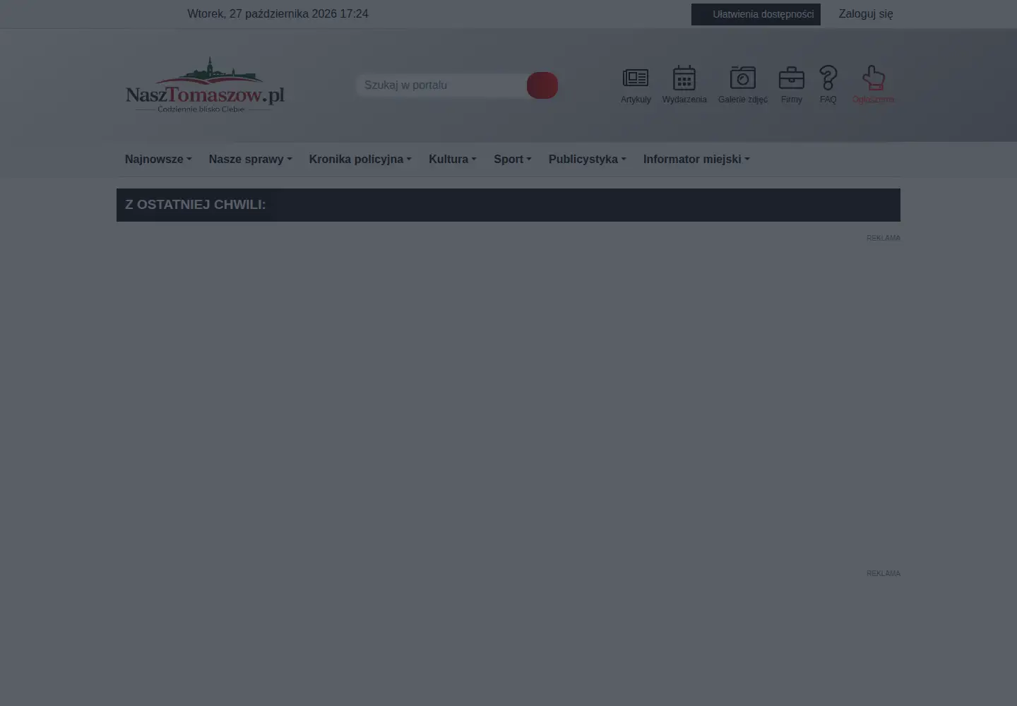 Screenshot of nasztomaszow.pl