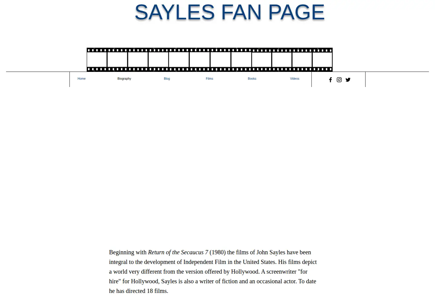 Screenshot of johnsaylesblog.com