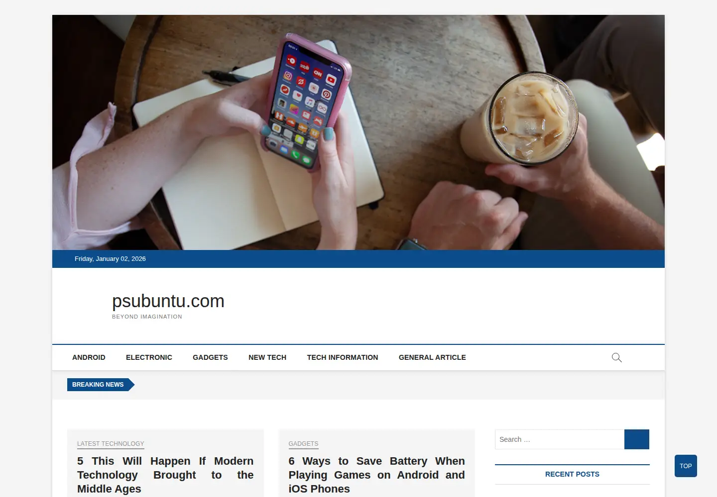 Screenshot of psubuntu.com