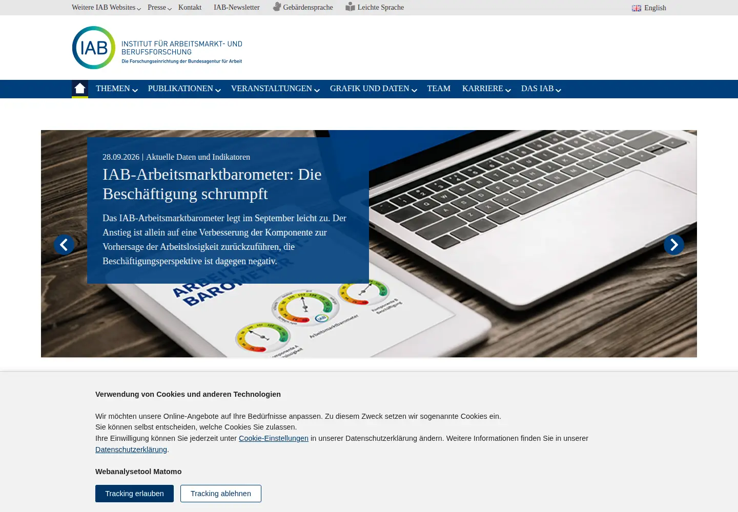 Screenshot of iab.de