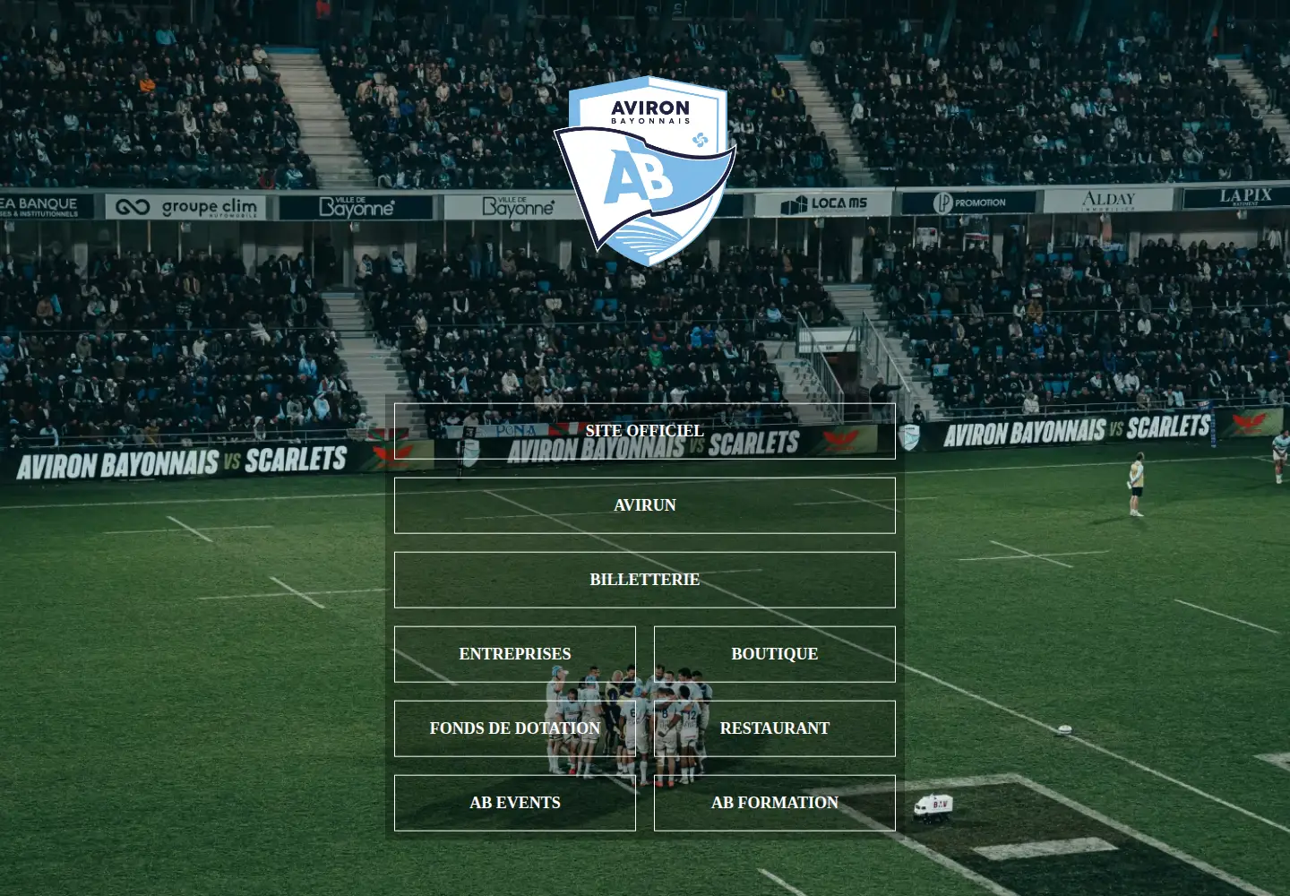 Screenshot of abrugby.fr