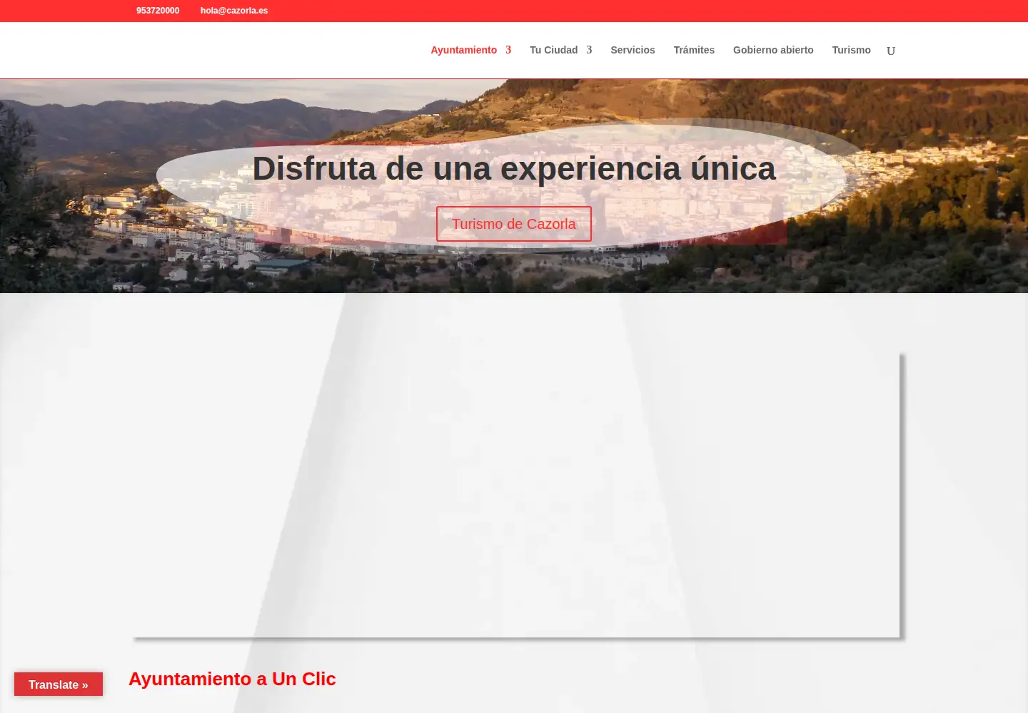 Screenshot of cazorla.es