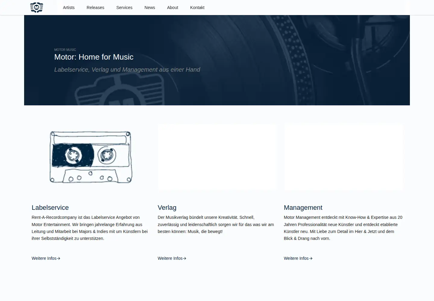 Screenshot of motormusic.de