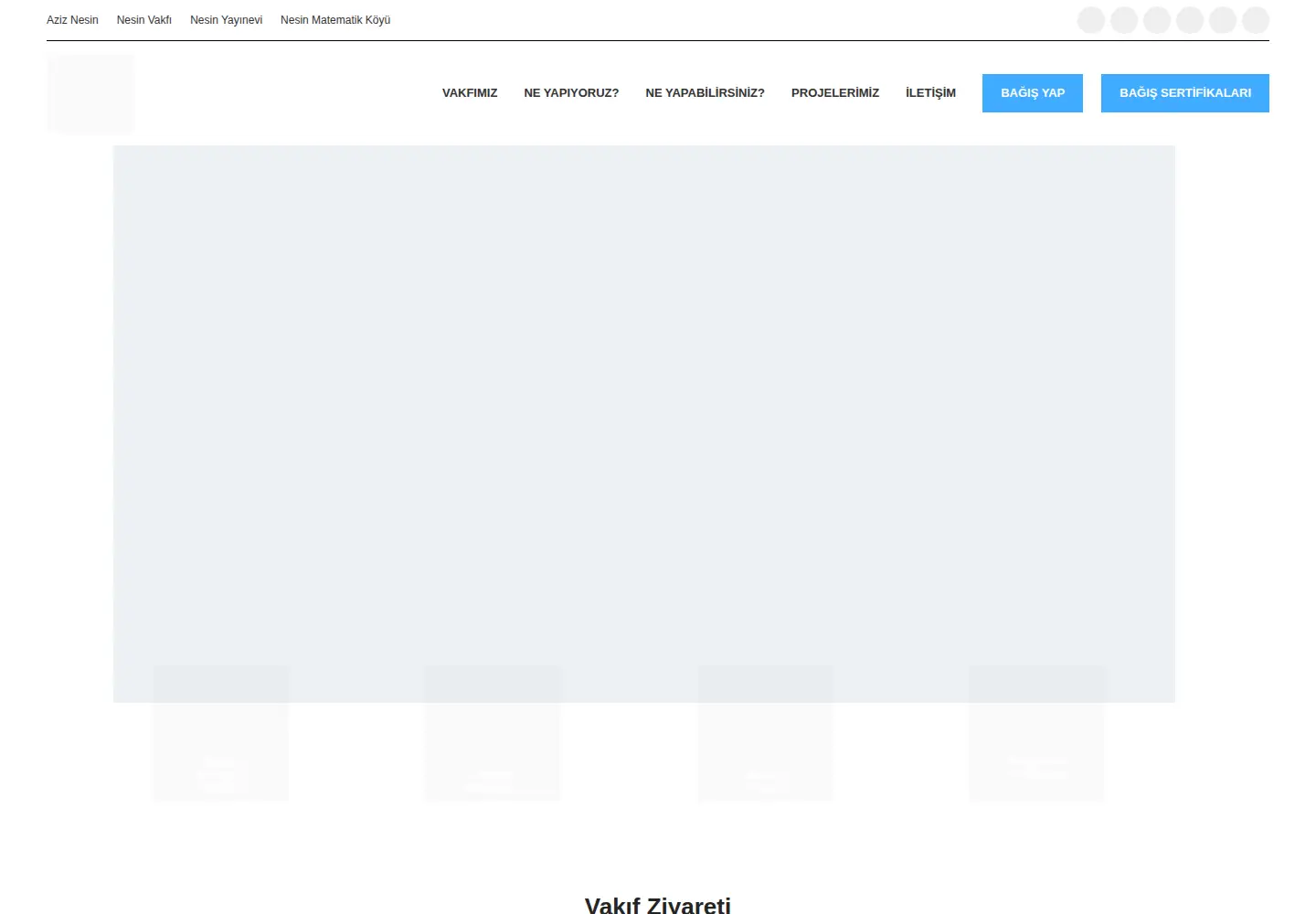 Screenshot of nesinvakfi.org