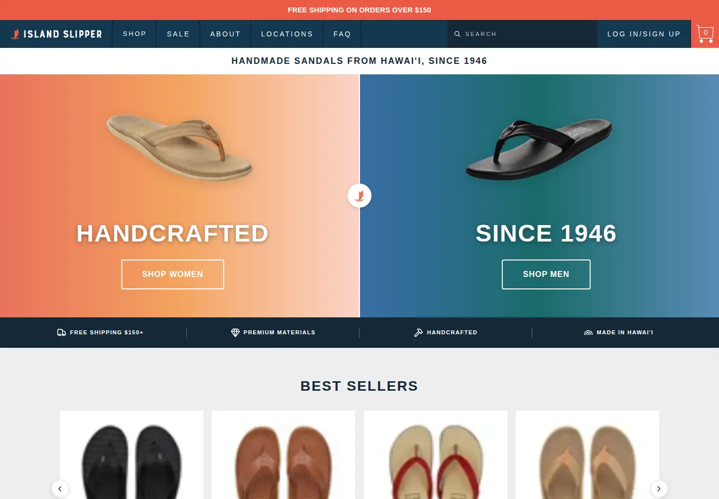 Screenshot of islandslipper.com