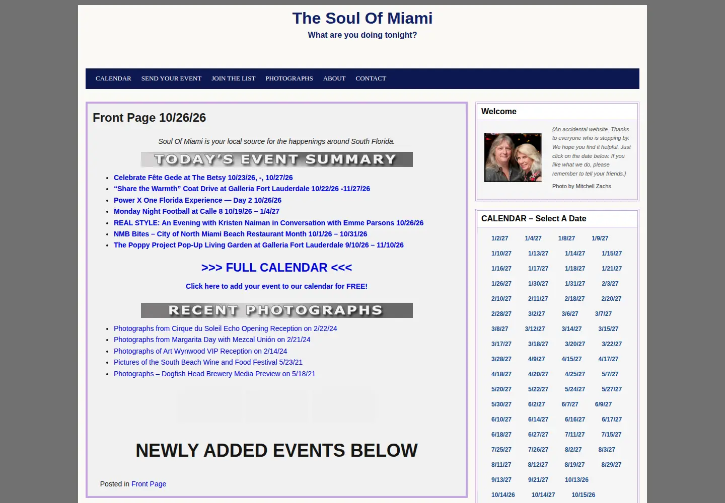 Screenshot of soulofmiami.org