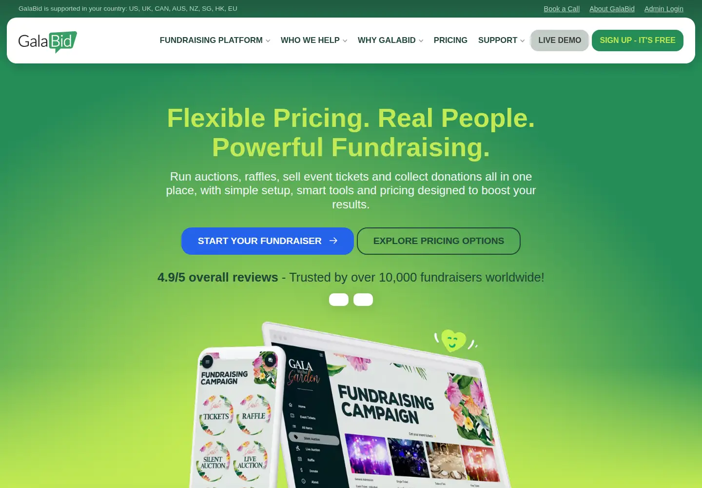 Screenshot of galabid.com