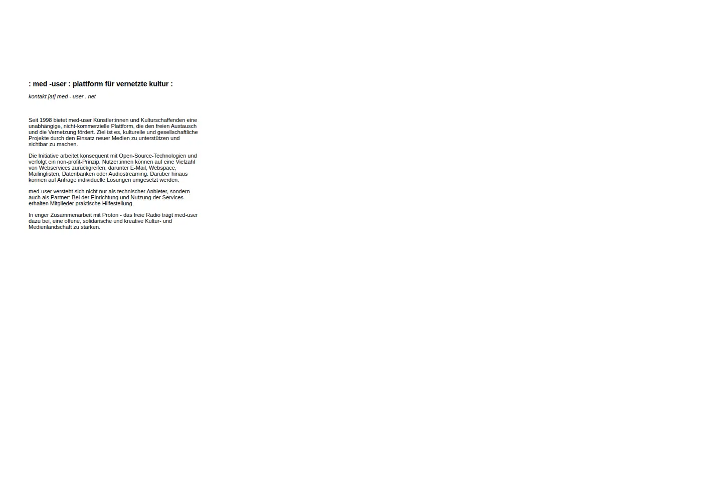 Screenshot of med-user.net