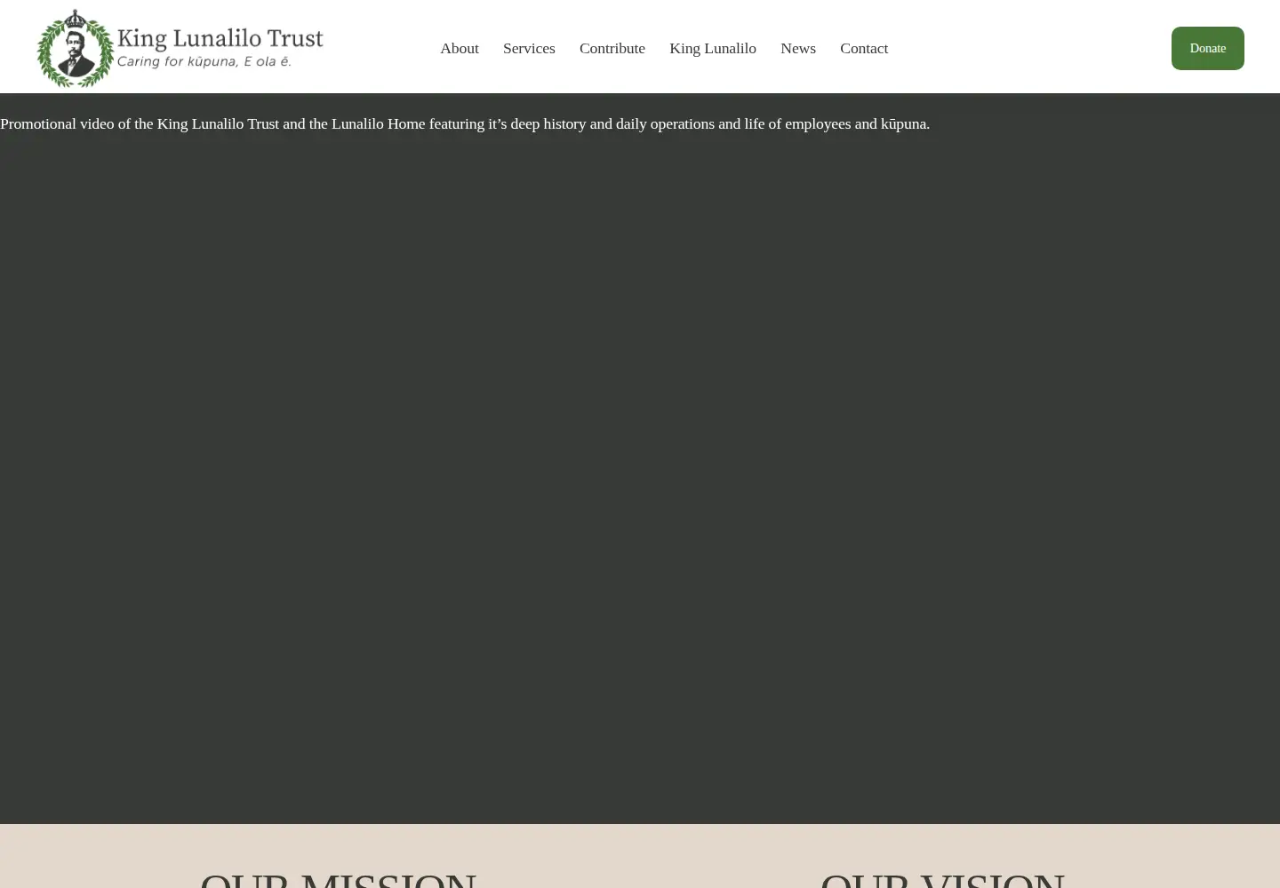Screenshot of lunalilo.org