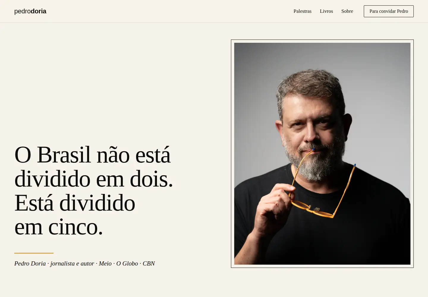 Screenshot of pedrodoria.com.br