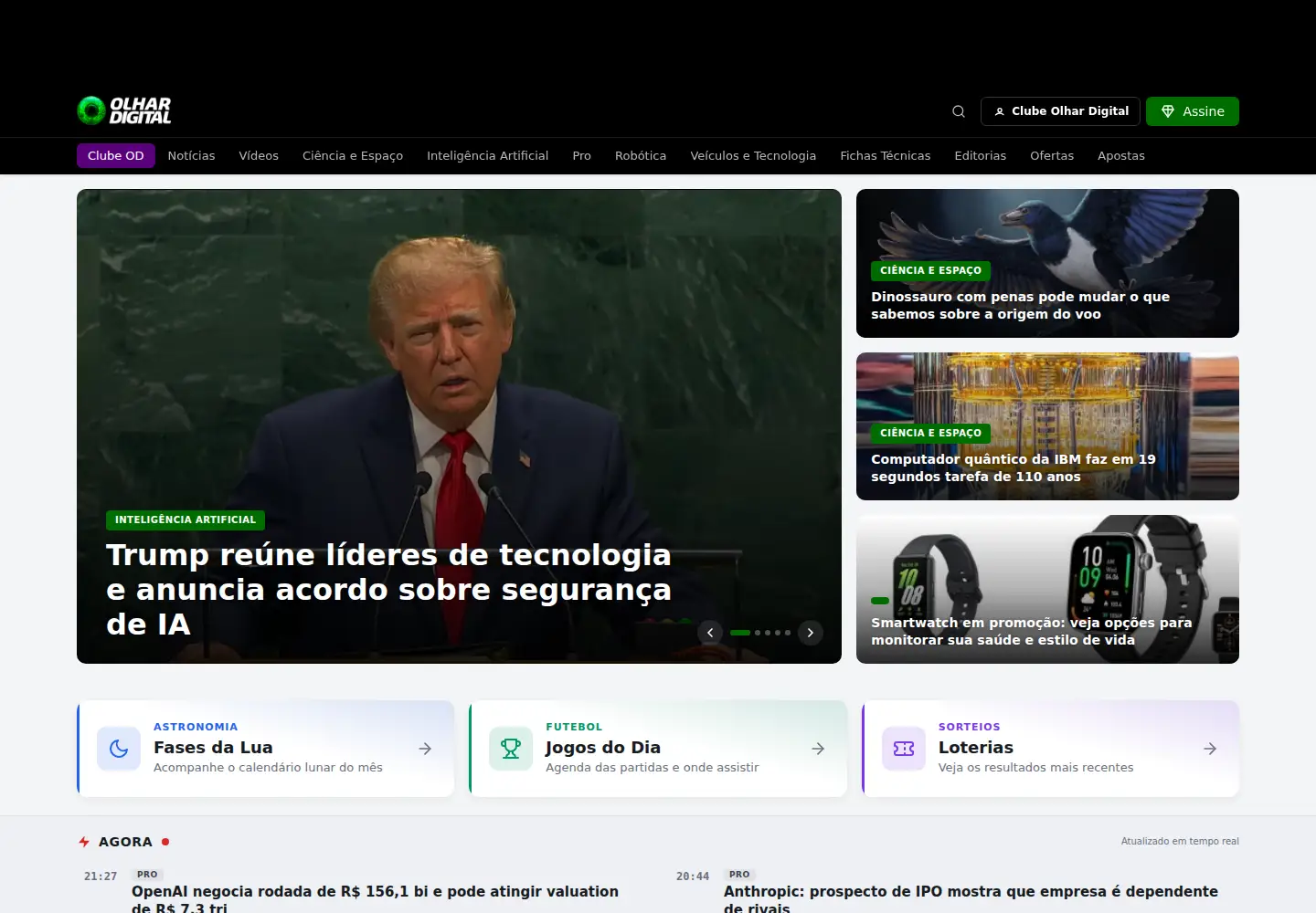 Screenshot of olhardigital.com.br