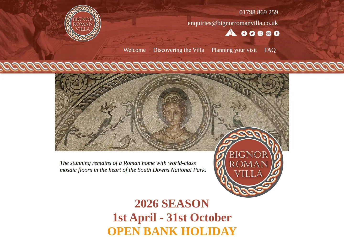 Screenshot of bignorromanvilla.co.uk