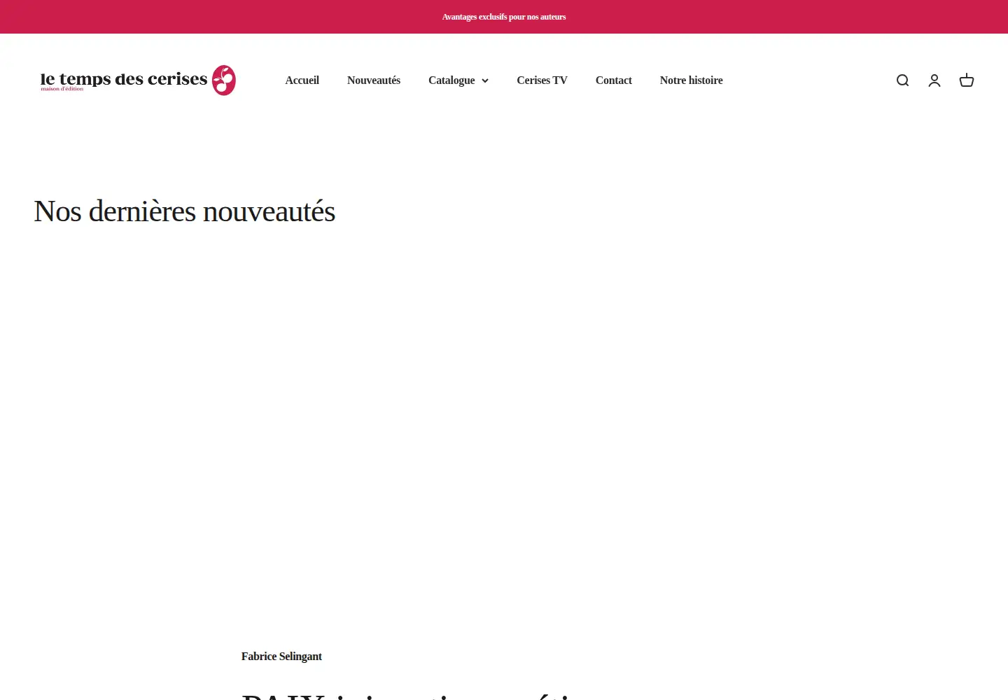 Screenshot of letempsdescerises.net