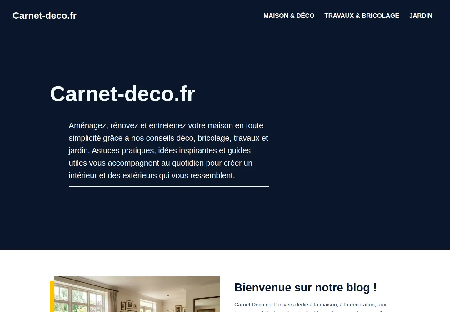 Screenshot of carnet-deco.fr