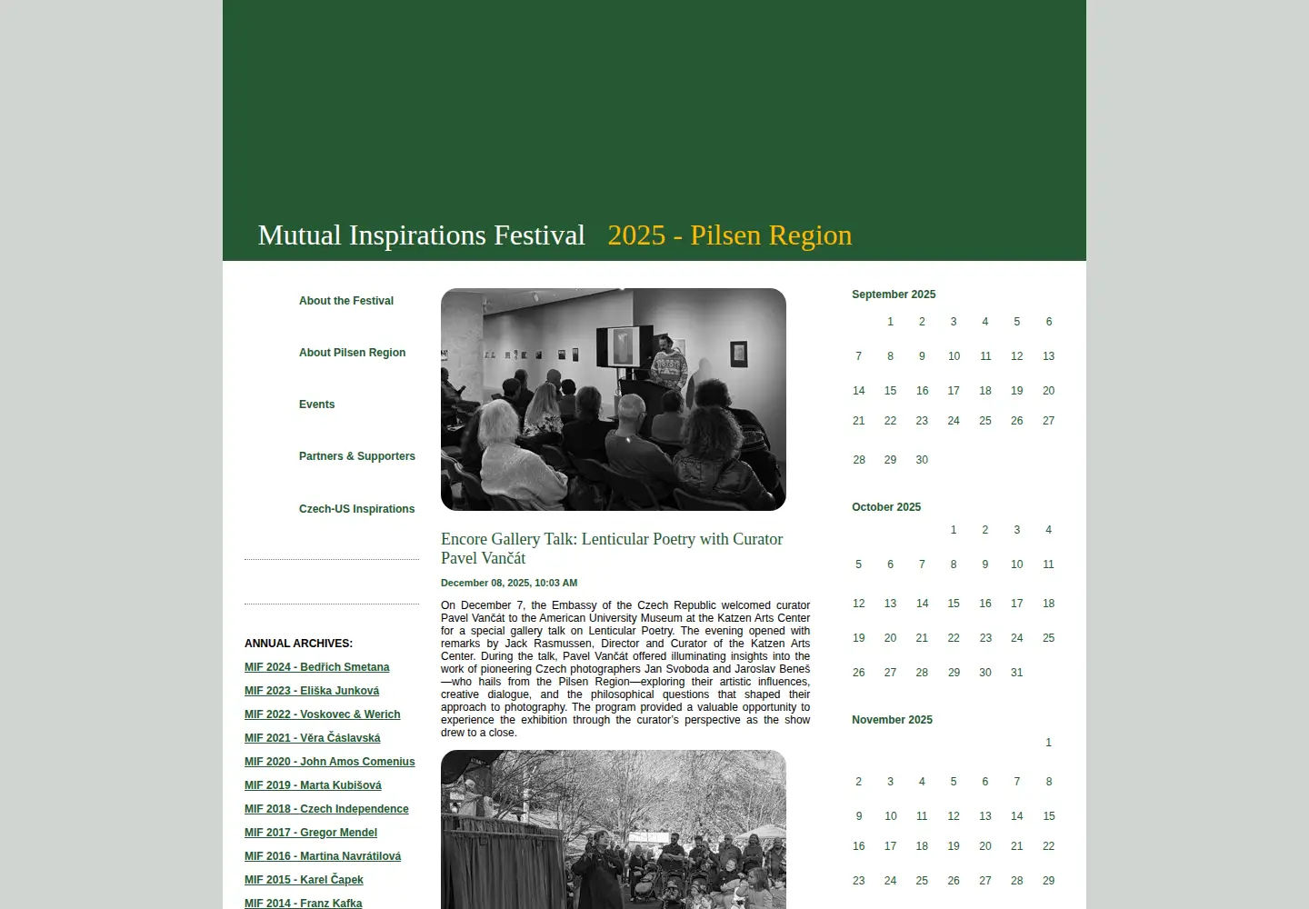 Captured homepage of mutualinspirations.org in the current scan