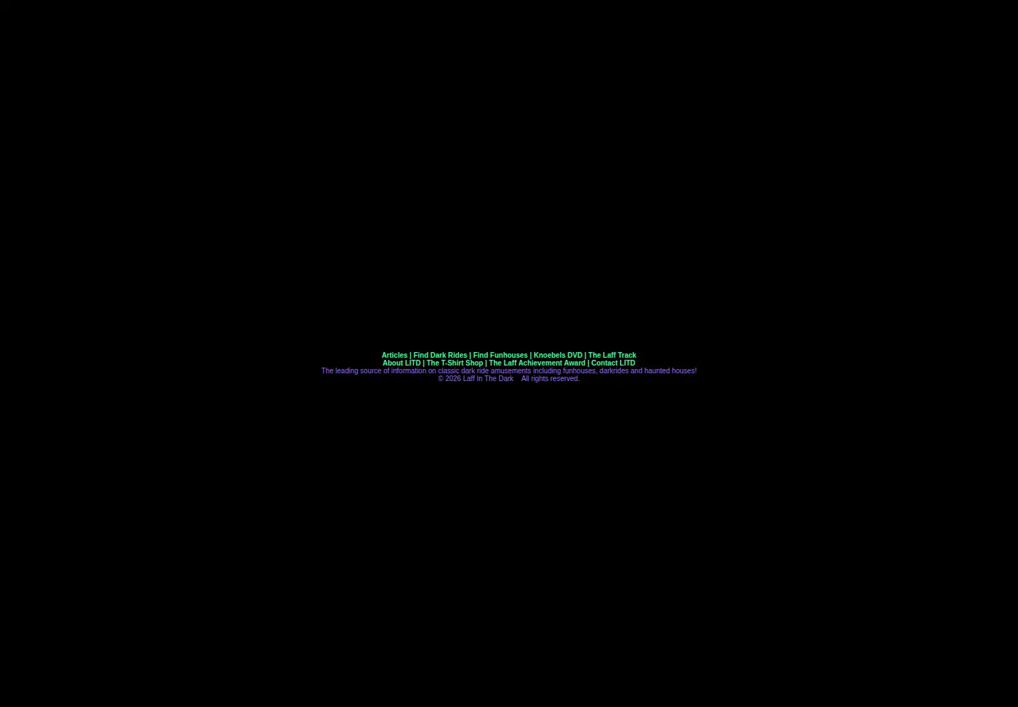 Captured homepage of laffinthedark.com in the current scan