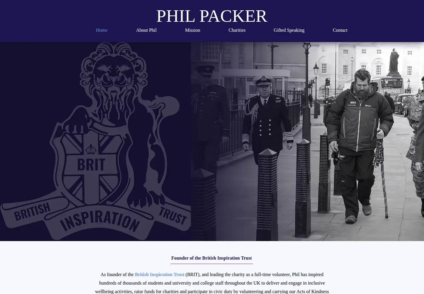 Captured homepage of philpacker.com in the current scan