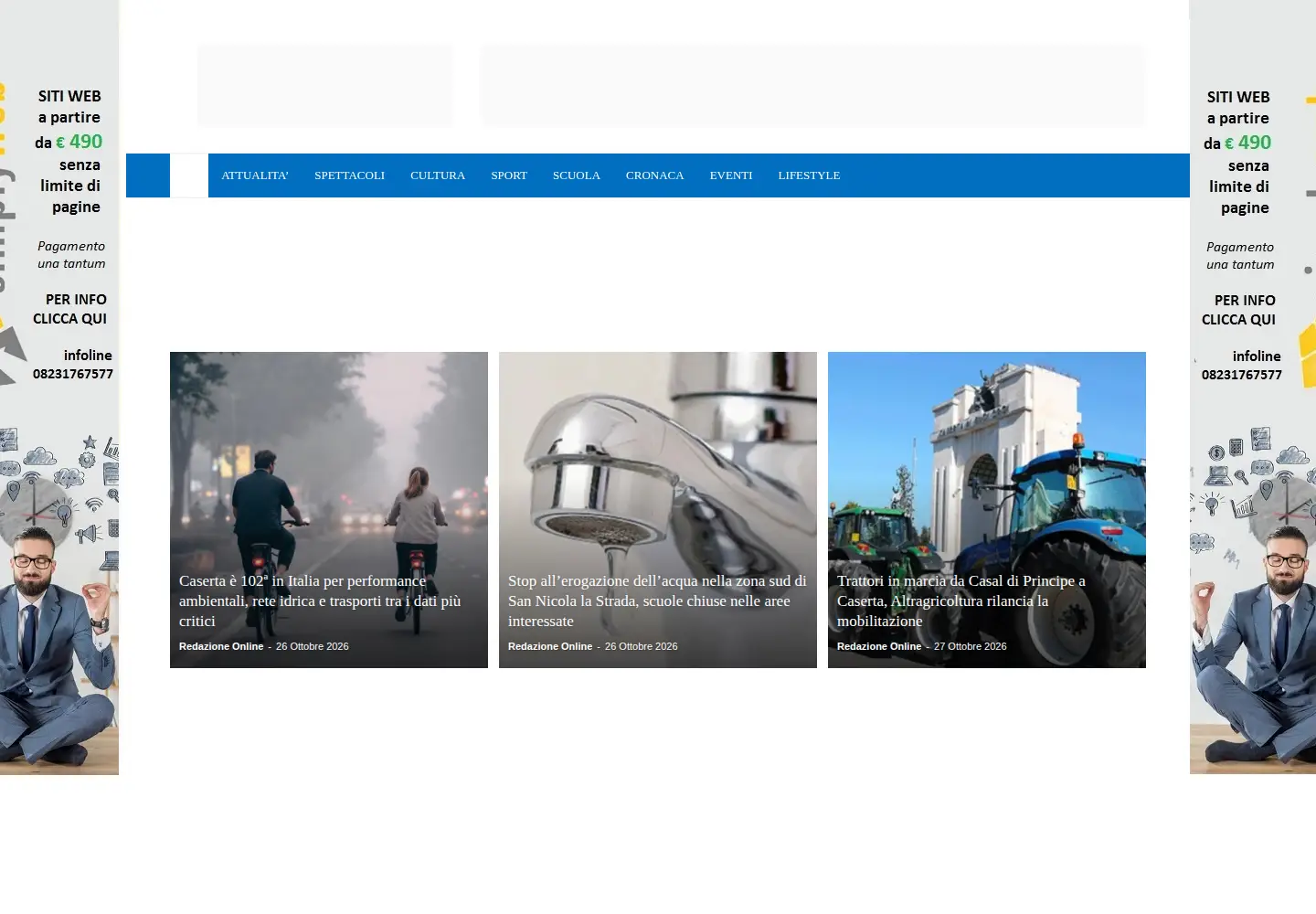 Screenshot of casertaweb.com
