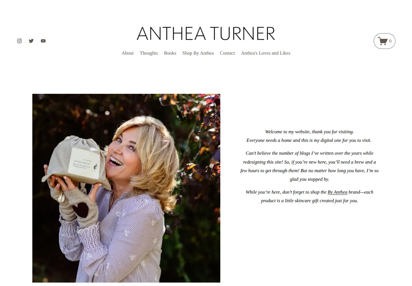 Screenshot of antheaturner.com