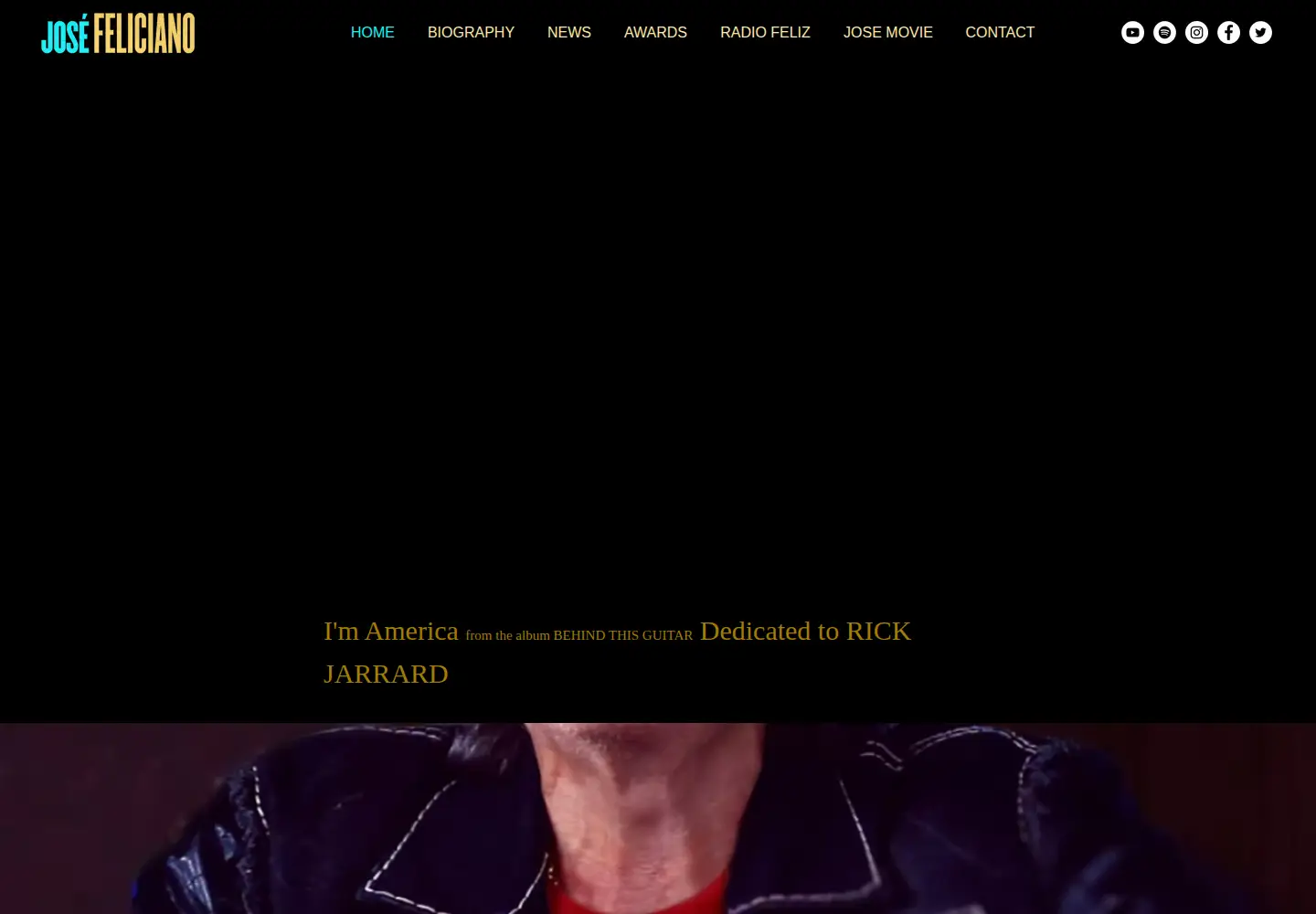 Screenshot of josefeliciano.com