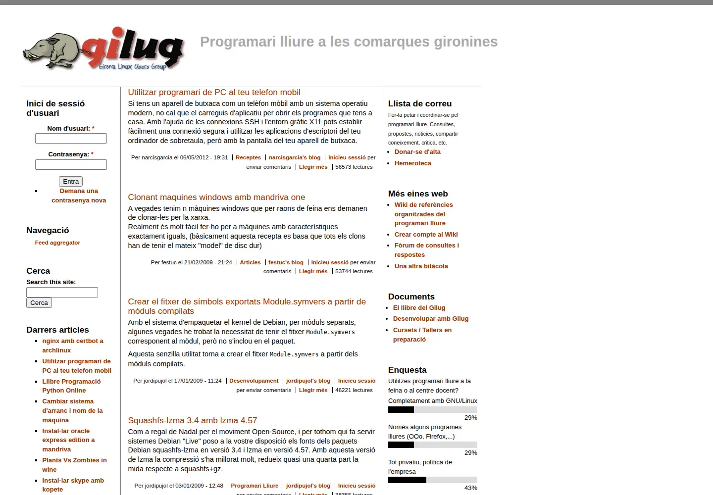 Screenshot of gilug.org