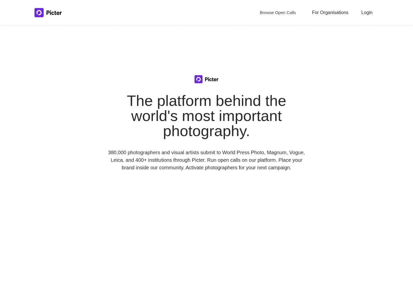 Screenshot of picter.com