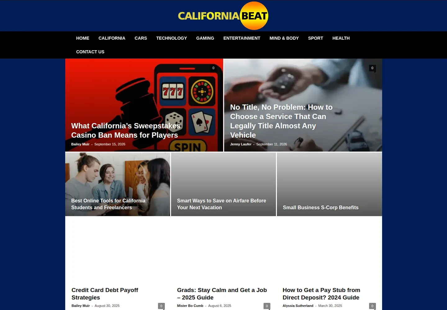 Screenshot of californiabeat.org